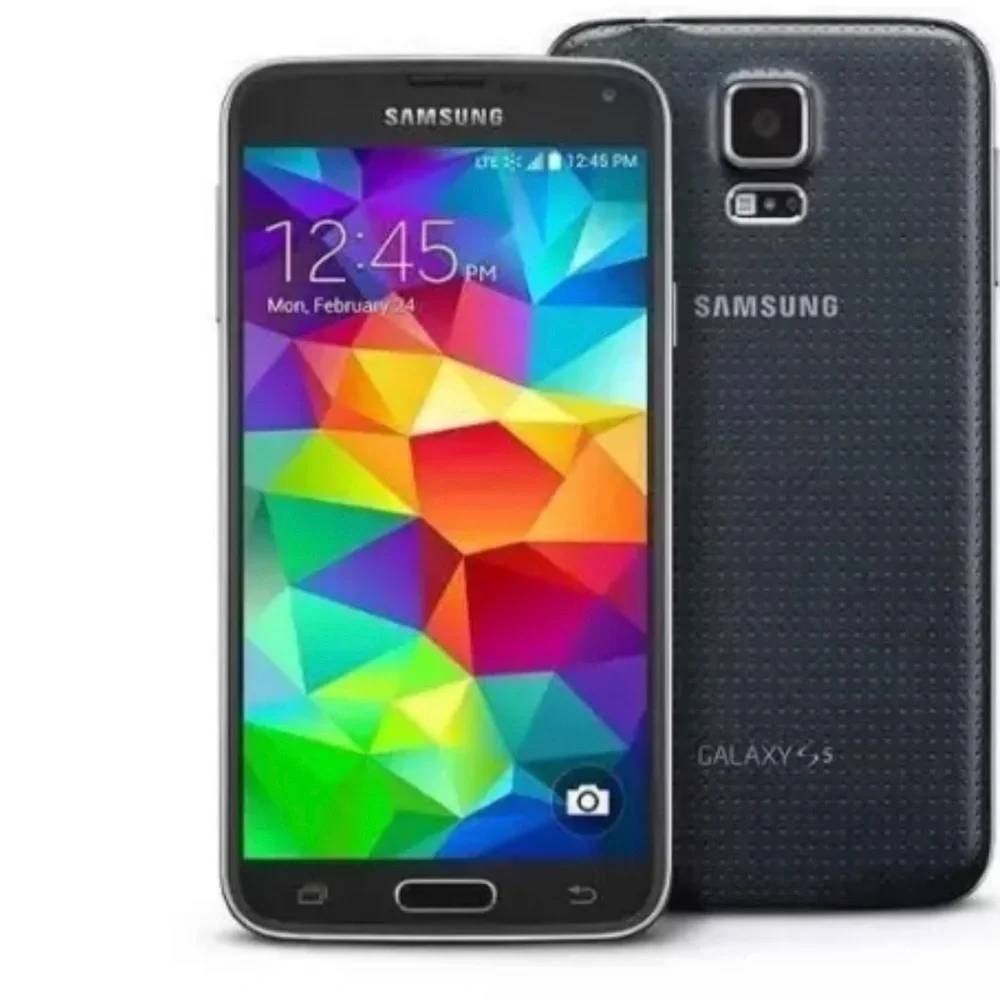 Samsung Galaxy S5 Smartphone 16gb Black Verizon Needs rear panel and battery